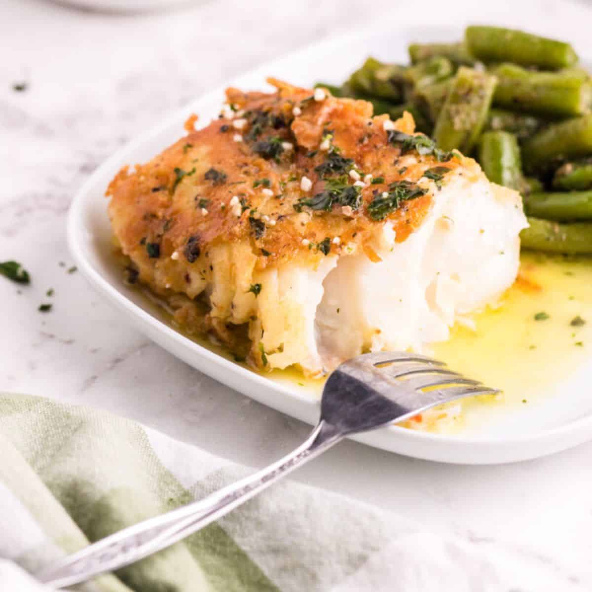Pan Fried Garlic Butter Cod
