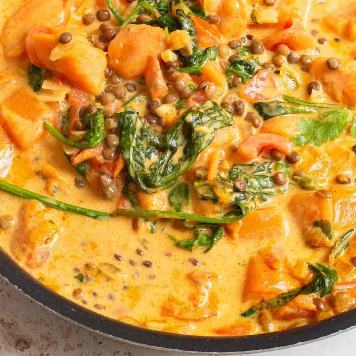 Sweet Potato Lentil Curry