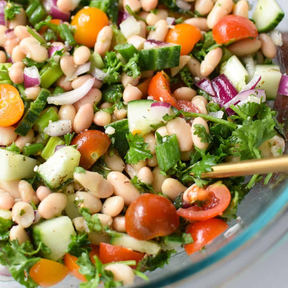 Mediterranean White Bean Salad