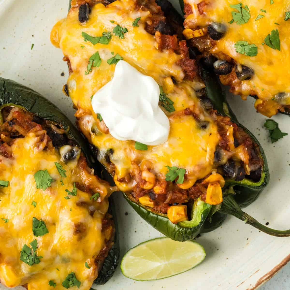 Stuffed Poblano Peppers Recipe