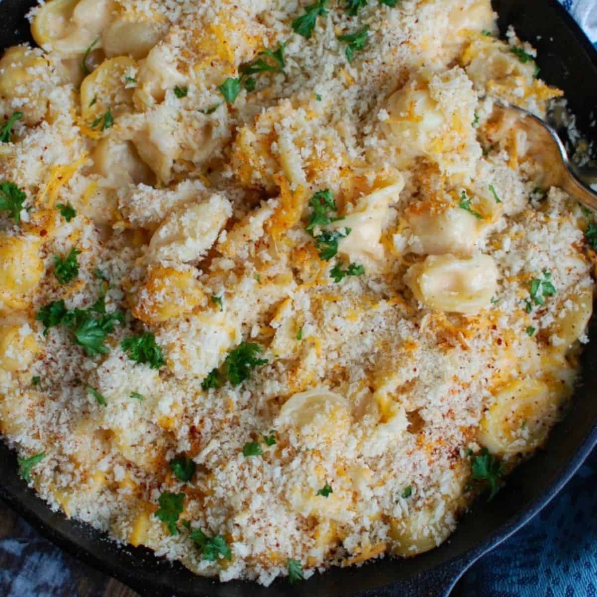Baked Mac and Cheese with Bread Crumbs Recipe