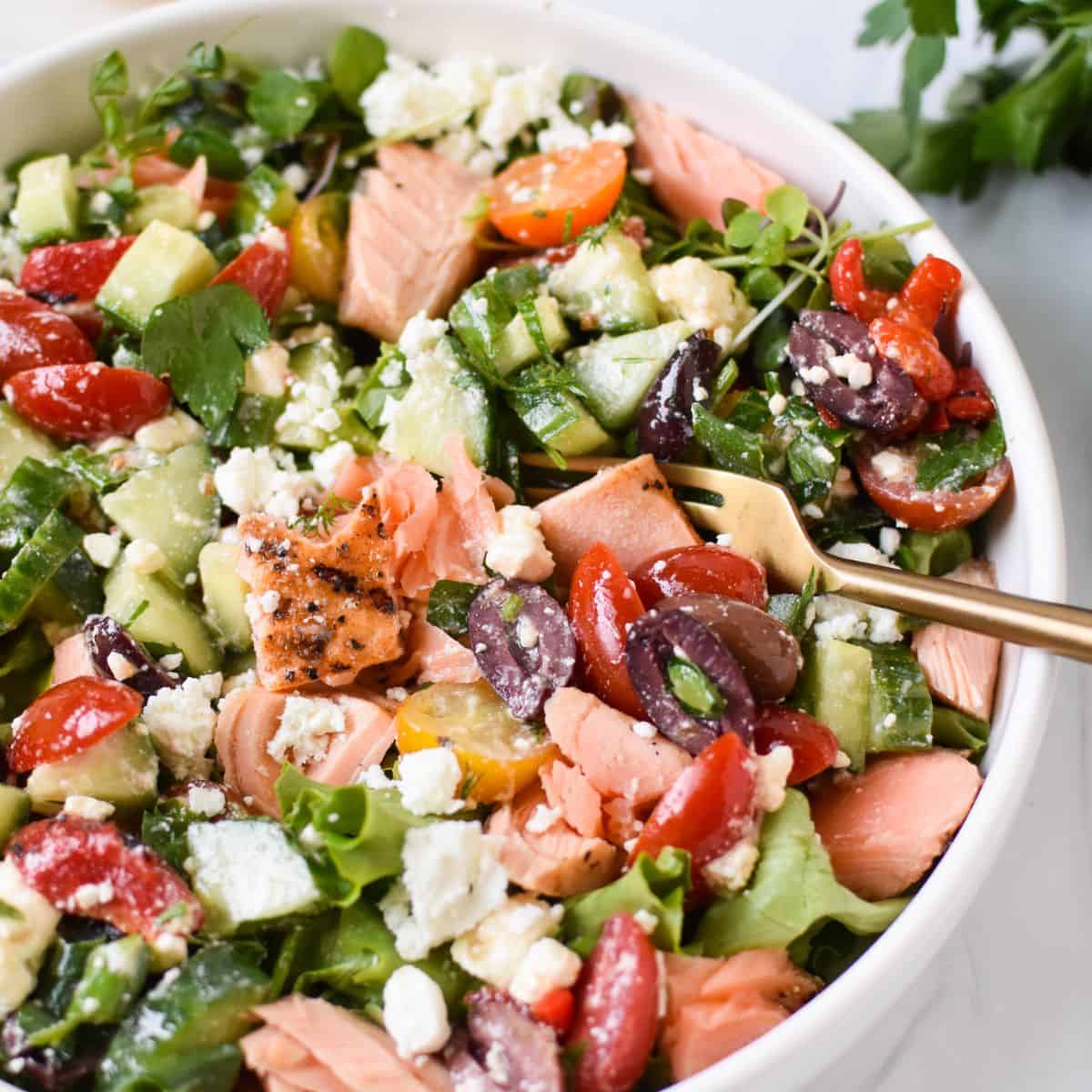 Mediterranean Salmon Bowl