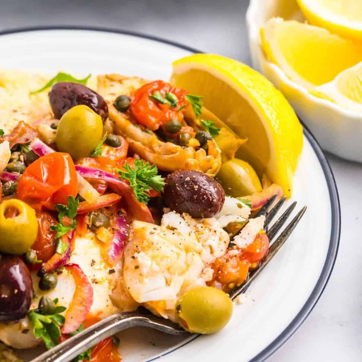 Mediterranean Baked Fish
