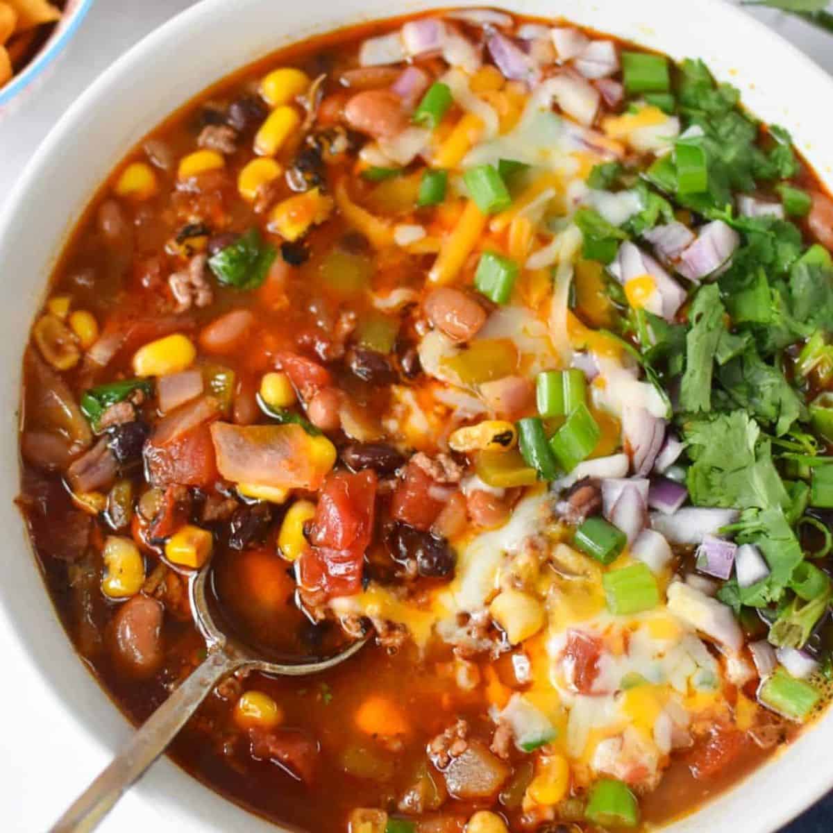 Slow Cooker Taco Soup Recipe