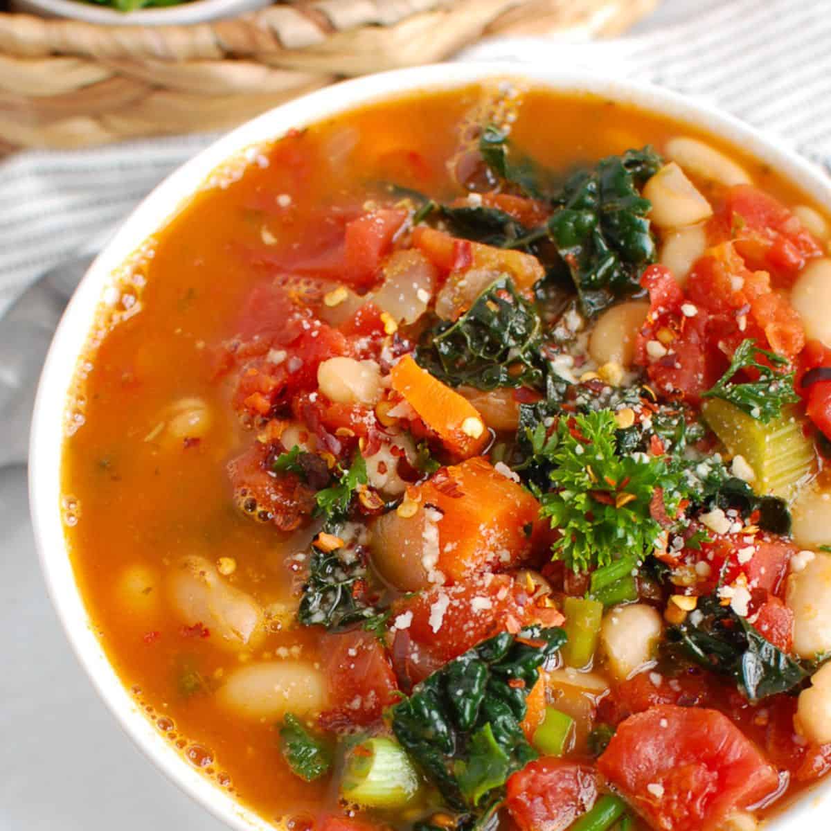 White Bean Soup with Kale