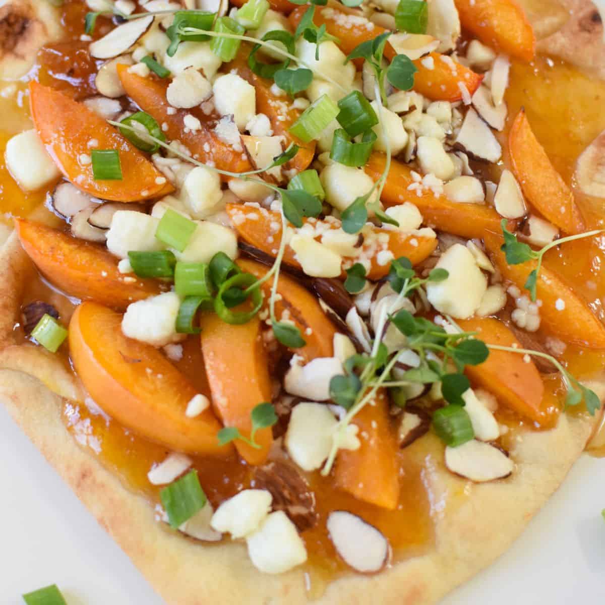 Goat Cheese Apricot Pizza