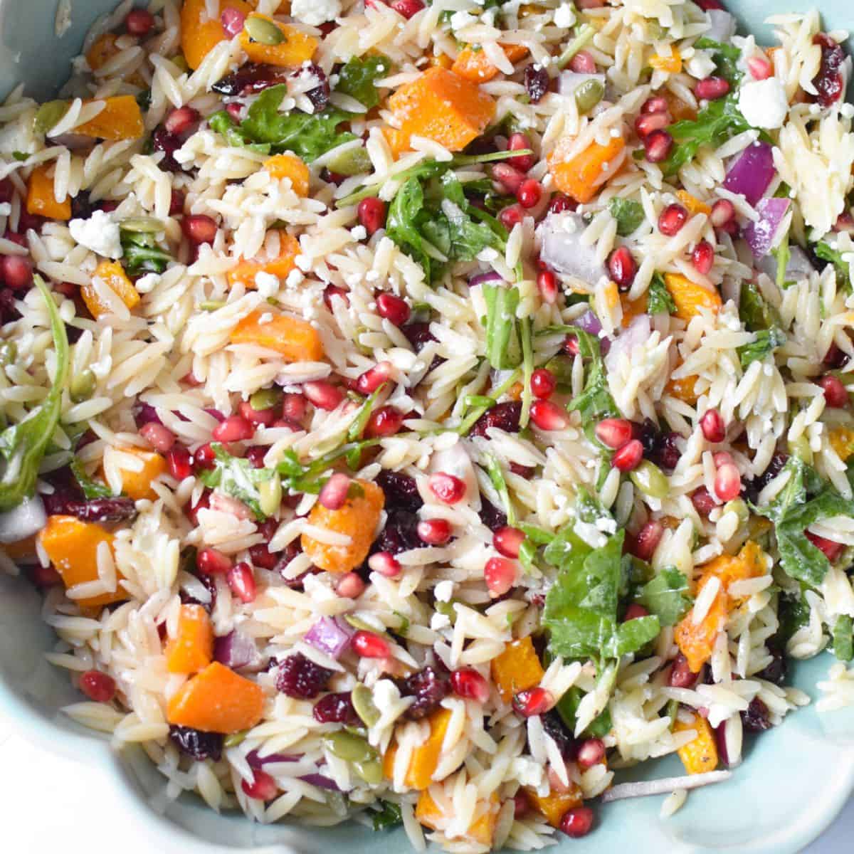Fall Orzo Pasta Salad