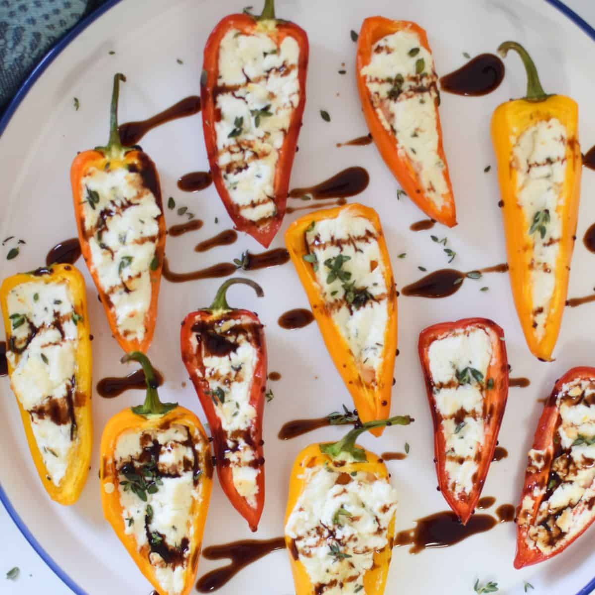 Goat Cheese Stuffed Mini Peppers