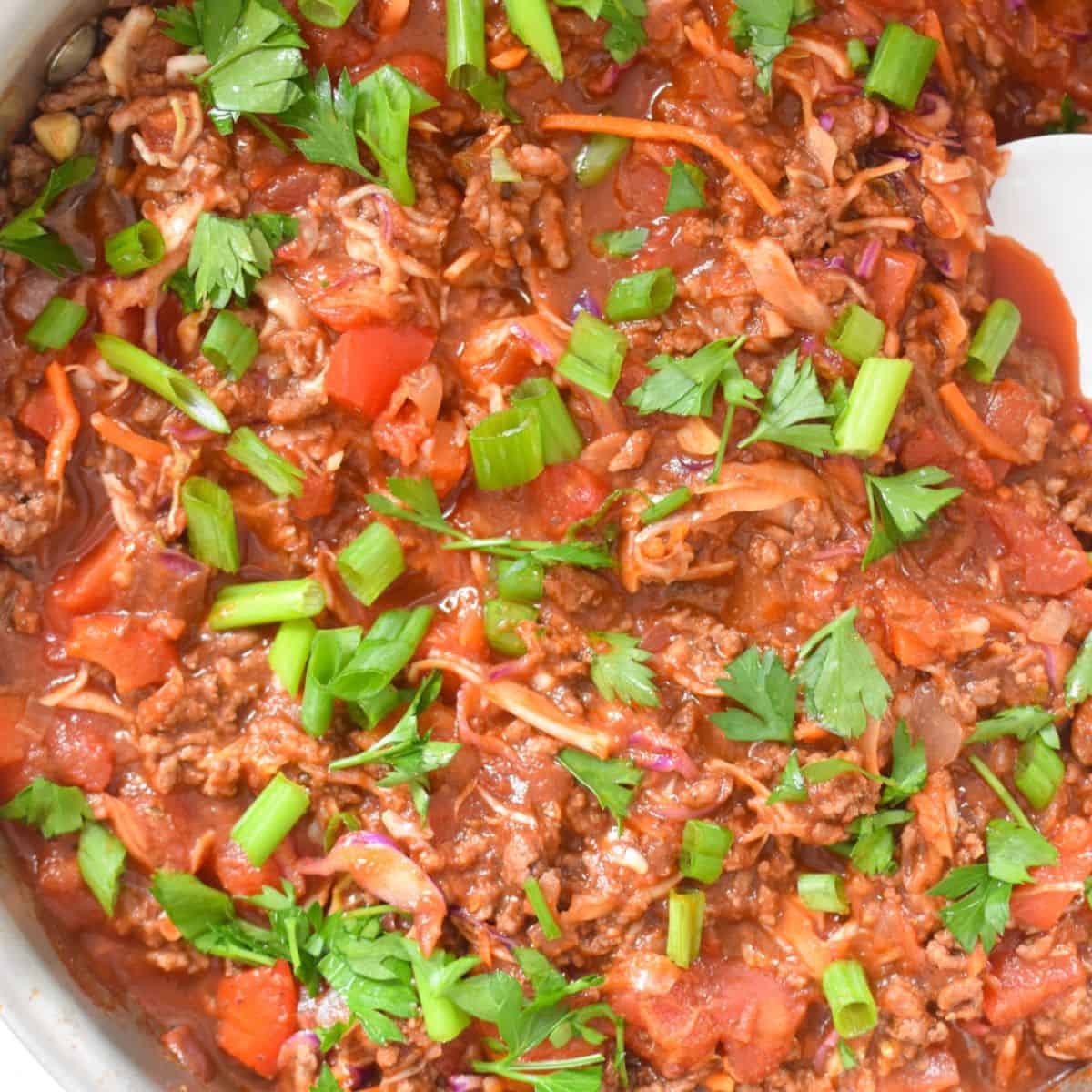 Mediterranean Beef and Cabbage Stir-fry