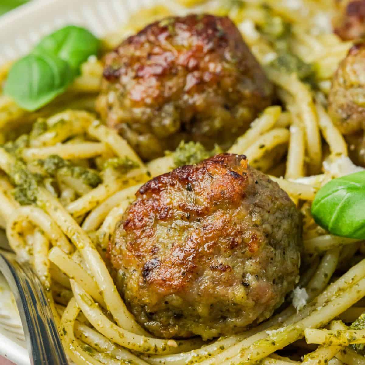 Turkey Pesto Meatballs