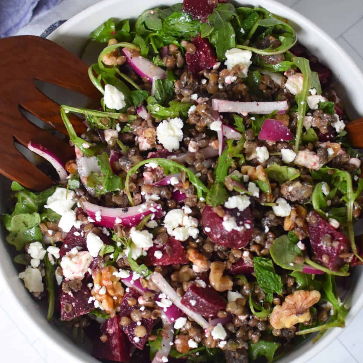 Lentil and Beet Salad