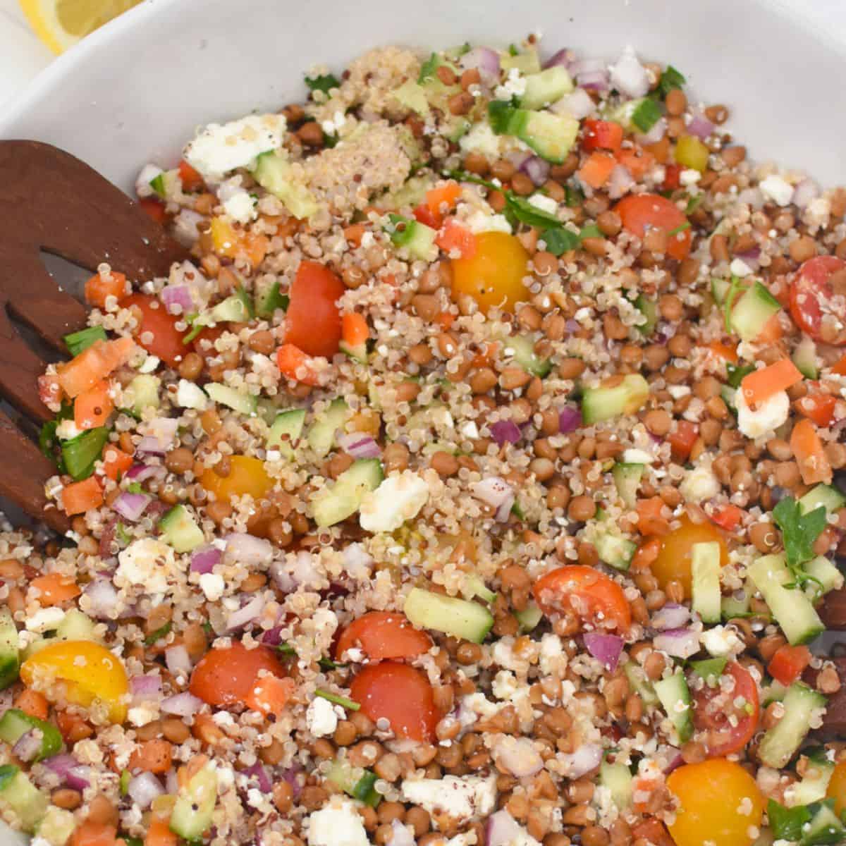 Lentil Quinoa Salad