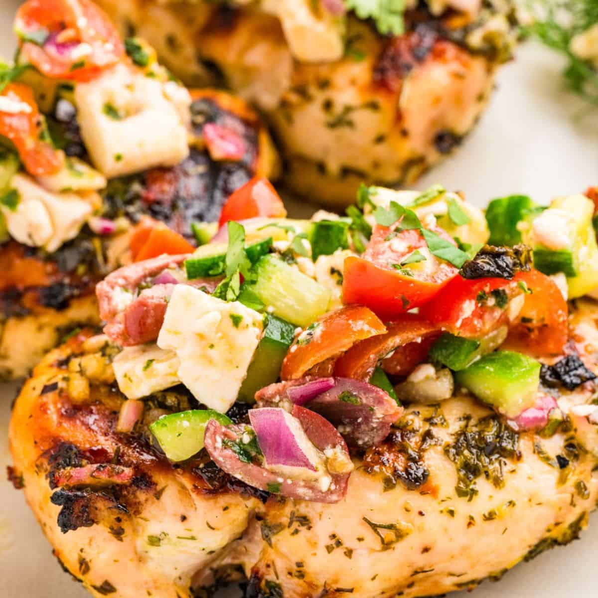 Grilled Mediterranean Chicken Breast (Juicy, Never Dry)
