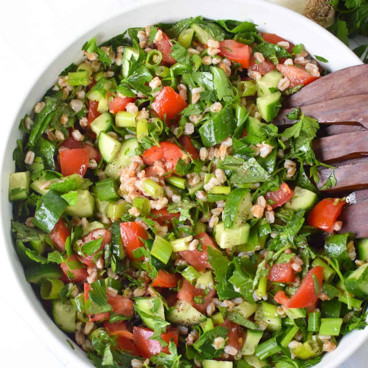 Farro Tabbouleh Salad