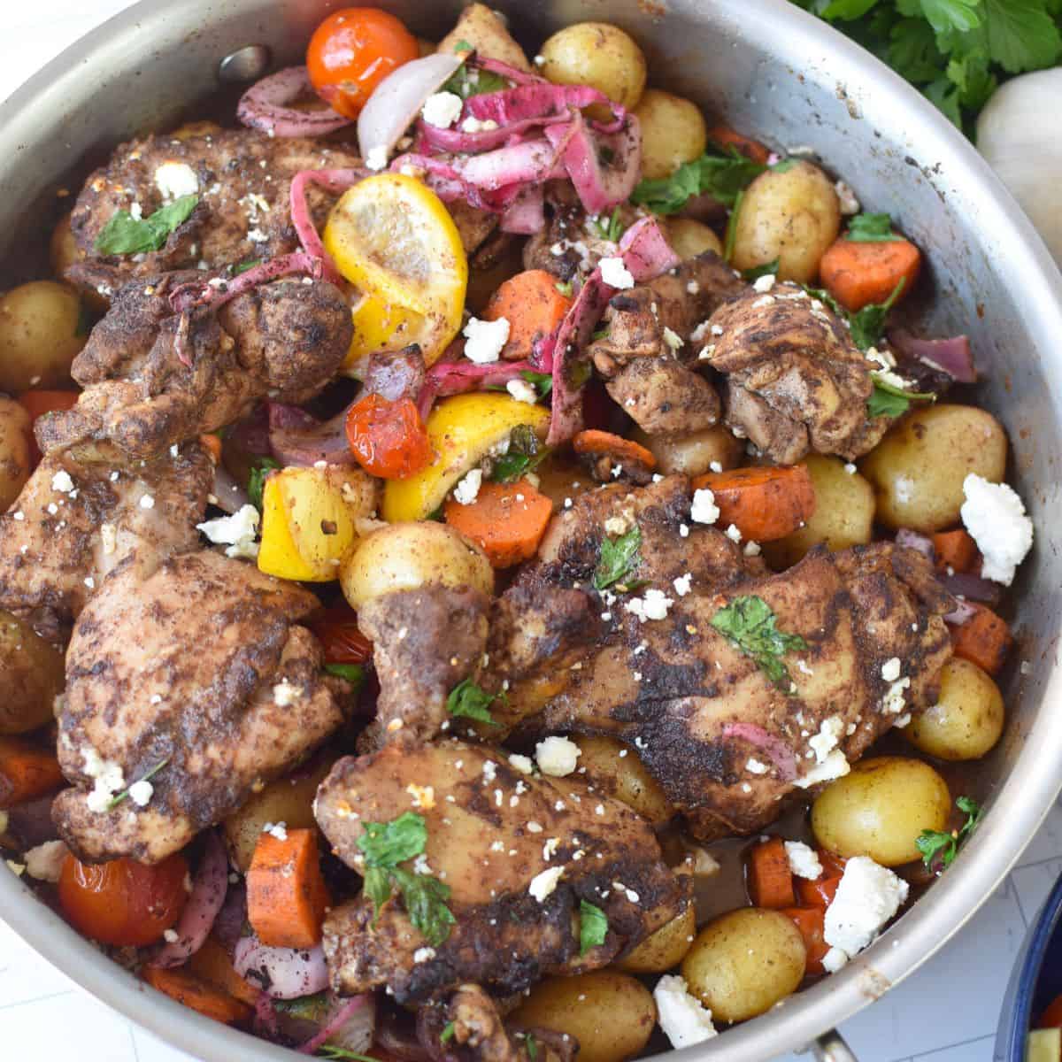 Lebanese 7 Spice Chicken with Roasted Vegetables