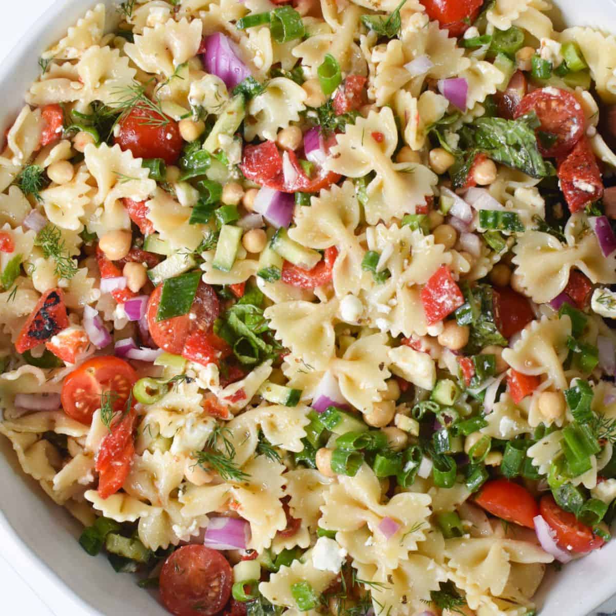 Mediterranean Bow Tie Pasta Salad