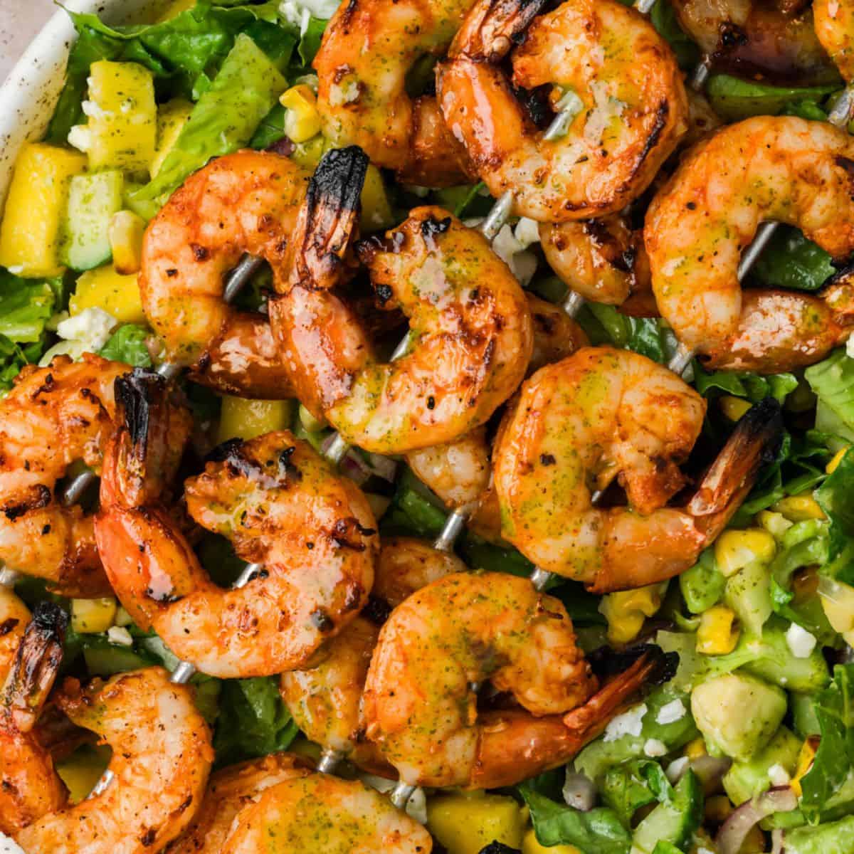 Grilled Shrimp Salad with Cilantro Lime Vinaigrette