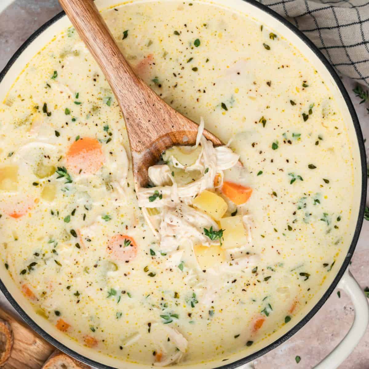 Creamy Chicken and Potato Soup (No Heavy Cream Needed)