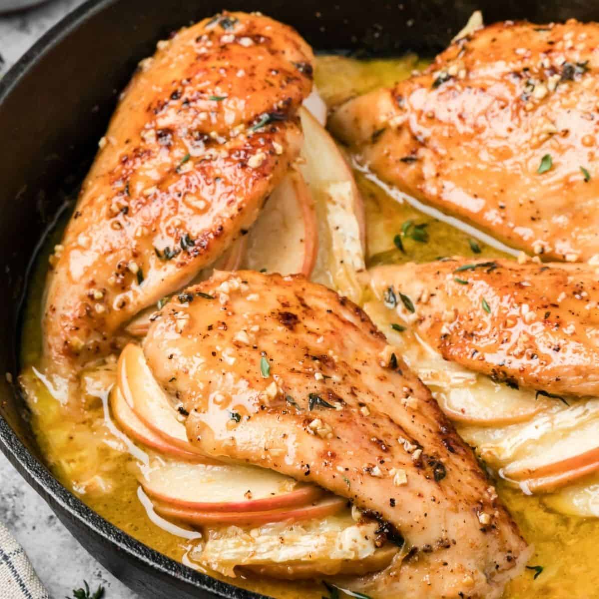 Apple Brie Stuffed Chicken